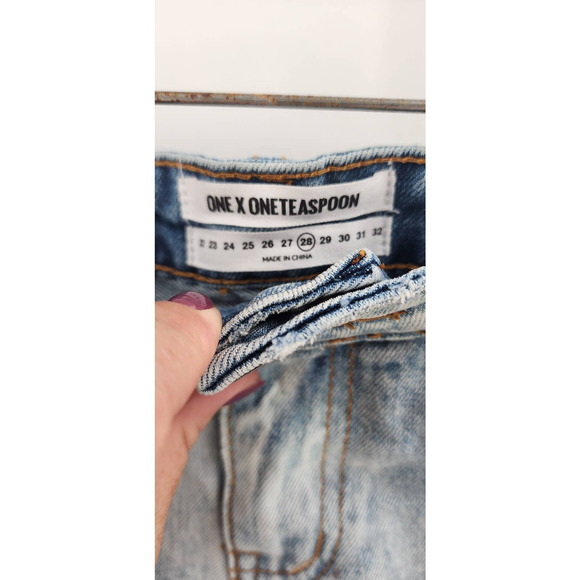 New NWT One X One Teaspoon Freebirds Low Waist Rigid Skinny 7/8 Length Size 28 - Picture 11 of 14